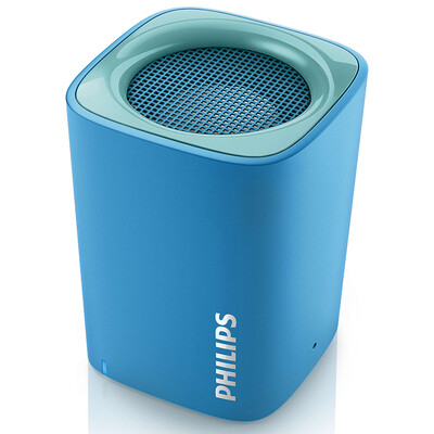

Philips (PHILIPS) BT100A музыкальный мастер беспроводной Bluetooth-динамик портативный мини-карманный динамик телефон / компьютер маленький аудио сабвуфер громкая связь синий