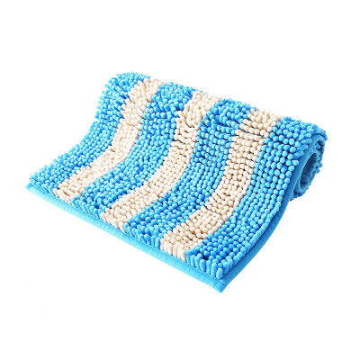 

Suarte boutique chenille absorbent mat anti-slip mat bathroom bathroom door mat soft thick encryption machine washable 4060cm blue