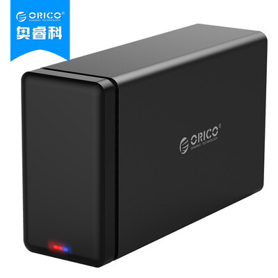 

ORICO NS200RC3 dual disk 3.5 inch Type-C disk array SATA3.0 serial desktop hard drive storage RAID cabinet support 10TB hard drive black