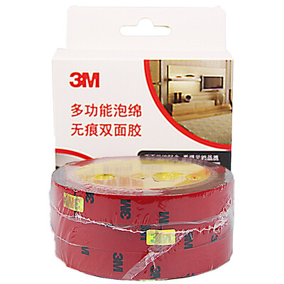 

3M Tape Foam double-sided tape Automotive Household General Adhesive Seamless Waterproof&durable High temperature 20 mm 3 m 2 package Old&new packaging replacement