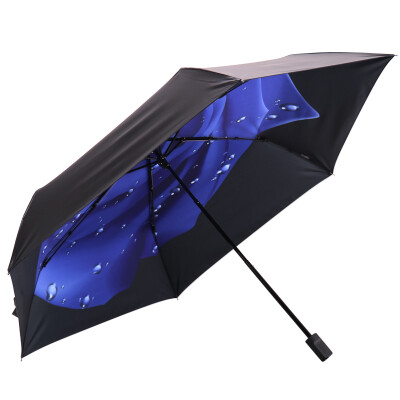 

Jingdong Supermarket] Paradise umbrella UPF50 + carbon fiber ultra-light all-shading black glue in the transfer of three fold sunny umbrella sun umbrella red 30034ELCJ