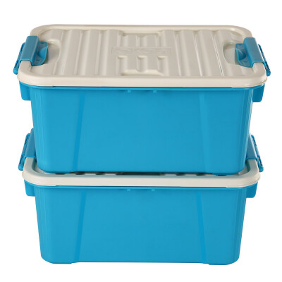 

[Jingdong supermarket] billion high EKOA plastic storage box children's toys storage box finishing box 2 loaded pink blue 10L