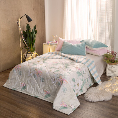 

Ying Xin quilts home textile cotton summer was air-conditioning was cool summer was washable machine wash summer pure cotton thin core 150 200cm fresh flower