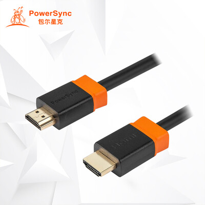 

(PowerSync) H2GBR0015 Кабель HDMI высокой четкости 3D с высоким разрешением версия 2.0 подключение к компьютеру Телевизионная линия 1,5 метра черный