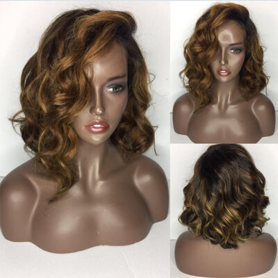 

Brazilian Short Bob Body Wave Lace Front Human Hair Wigs 150% Density Human Hair Lace Front Wig 12-16" Full Lace Human Hair Wigs