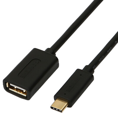 

Yamazawa SAMZHE Type-c to USB20 female OTG adapter cable data cable U disk cable support Apple MacBook music Samsung Huawei P9 black 025 meters