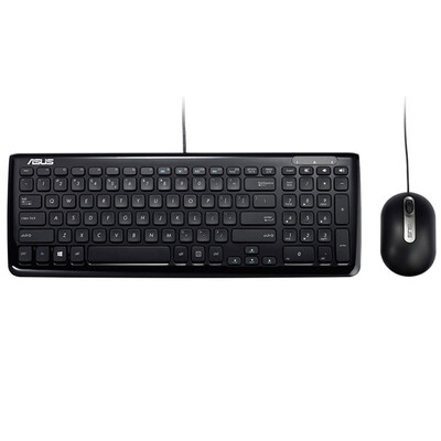 

ASUS (ASUS) KM-100 черный ультратонкий проводной мыши и клавиатуры