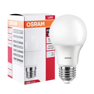 

Супермаркет] [Jingdong Osram (OSRAM) Светодиодная лампа лампы 4.5W E27 большой рот теплый белый Хуан Гуан