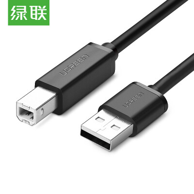 

Green UGREEN USB20 printer data cable side of the line to support the HP Canon Epson printer 1 meter black 10844