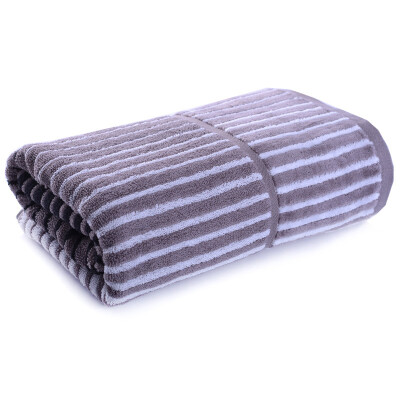 

【Jingdong Supermarket】 Jia Bai pure cotton yarn-dyed multi-arm cut leather anti-bacterial towel gray (70 * 140cm / 380g / article