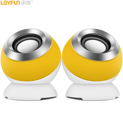 

Le LOYFUN LF-835 Mini Audio Phone Сабвуфер Настольный ноутбук (желтый)