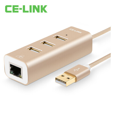 

CE-LINK 1580 USB2.0 Fast Ethernet cable USB to RJ45 interface cable converter support Apple Mac smart box / flat and other black