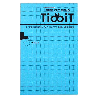 

(KOKUYO) Japan imported TidbiT free torn paper (5mm grid) A7 / 80 pages ME-F12B