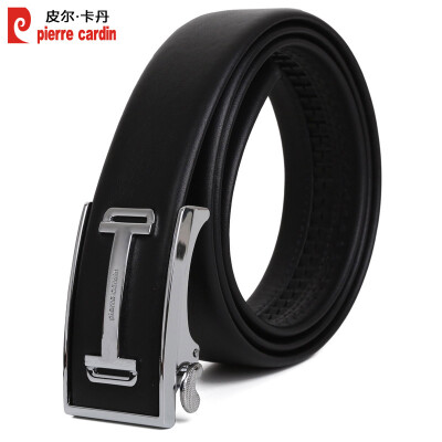 

Pierre Cardin pierrecardin men's belt European and American fashion male leather belt leather leather buckle leather belt gift box P6C824106-BYA black