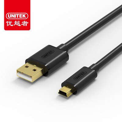 

(UNITEK) Y-C433EBK high-speed USB2.0 to Mini5P data cable charging cable 3 meters digital camera MP3 navigation cable (AM-Mini 5P)