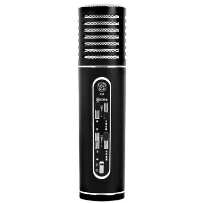 

Flying worms MC-092 mobile phone microphone universal K song phone microphone microphone microphone microphone YY singing bar microphone condenser wheat live set black