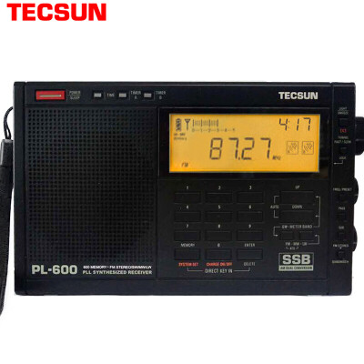 

Tecsun PL-600 Radio Senior English CET Listening Comprehension Test Full Band Digital Frequency Conversion Charge Semiconductor Black