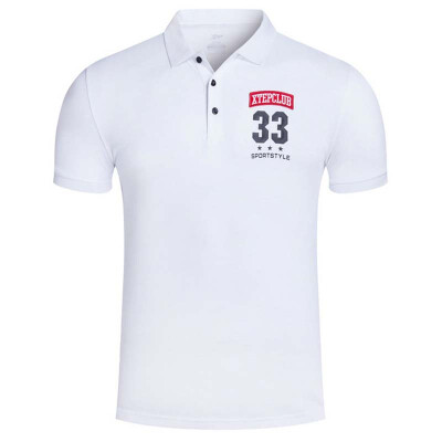 

【Jingdong Supermarket】 Xtep (XTEP) Men's polo shirt lapel Slim cotton comfortable breathable short-sleeved casual T-shirt 883229029316 white L