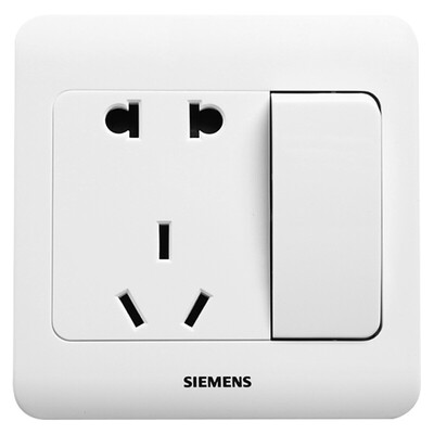 

Siemens SIEMENS 5UB01081CC1 Vision five hole with switch socket elegant white