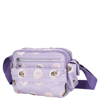 

MOMOgirl Cat Canvas Messenger Bag Women Academy Canvas Casual Shoulder Bag New Ladies Bag M4701 Clove Purple Second Element