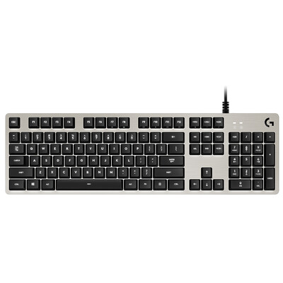 

Logitech (Logitech) G413 механическая игра клавиатуры (серебро) полный размер механической подсветки клавиатуры панели щеткой металлический алюминий