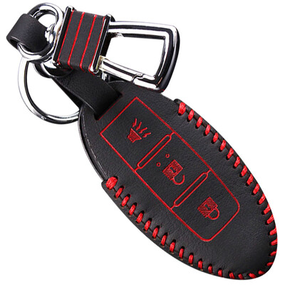 

Huashi Toyota Highlander key bag hand sewing smart two-button black special steam key set keychain