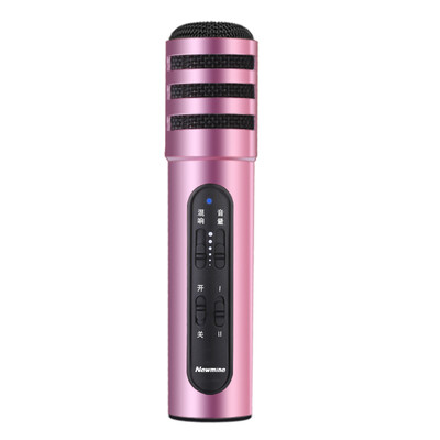 

Newman Newmine MC01 mobile phone microphone universal K singing it YY anchor K song live condenser microphone special microphone Apple Andrews general rose gold