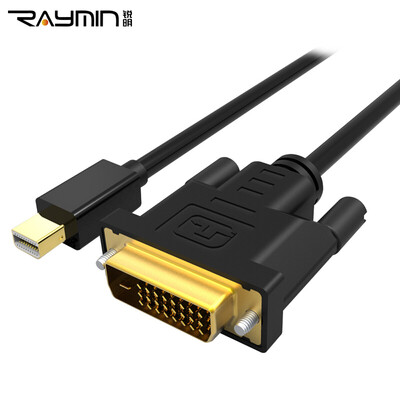 

Rui Ming RA277BK-0200 Mini DP to DVI high-definition line Mini DisplayPort для DVI (24 + 1) конверсионная линия Apple адаптер для адаптера 2m черный