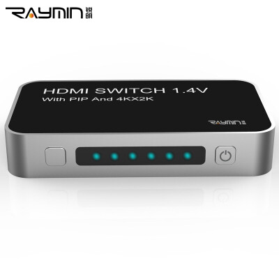 

Rui Ming RM9701 HDMI 4 into a high-definition switch support 3D 1080P 4Kx2K resolution