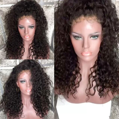 

Kinky Curly Lace front Human Hair Wigs 100 Brazilian Hair Glueless Lace Front Human Hair curly Wig