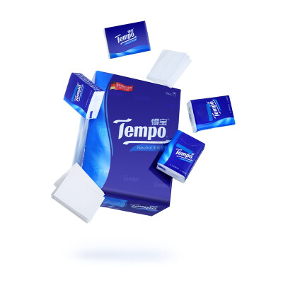 

Tempo handkerchief paper Mini European print 4 layers 7 * 12 packs are natural and tasteless