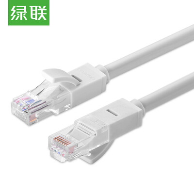 

Green Alliance UGREEN Category 6 Cable Six Cat6 eight-core twisted pair cable Gigabit network cable computer network jumper finished cable 8 meters gray 20178