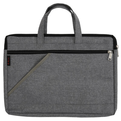 

TRNFA TN-100-24 gray canvas multi-layer zipper file bag portable computer bag multi-purpose conference briefcase file storage bag three-dimensional training bag