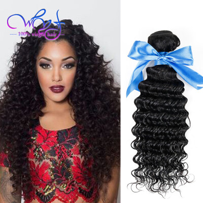 

WYF Malaysian Virgin Hair 4 Bundles Deep Wave Weft 8A Unprocessed Malaysian Human Hair Soft and Bouncy Deep Wave Human Hair