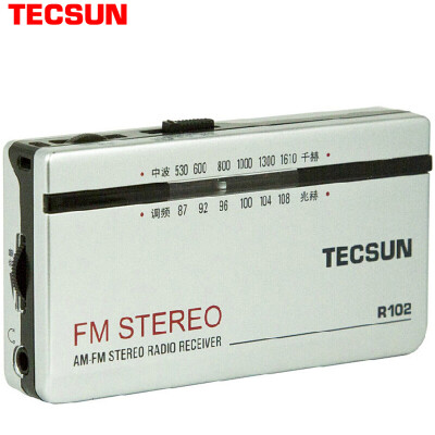 

Tecsun R-218 Radio Sound Full Band Старые телевизионные звуки Радио FM AM Портативный вещательный канал (белый)