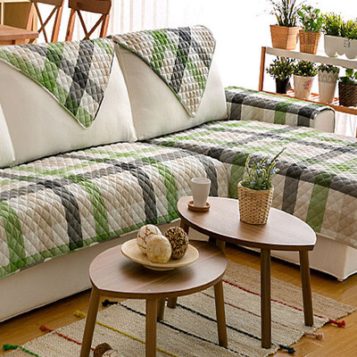 

Green reed European style fabric sofa sofa sofa towel style green 90 180cm 1 piece installed