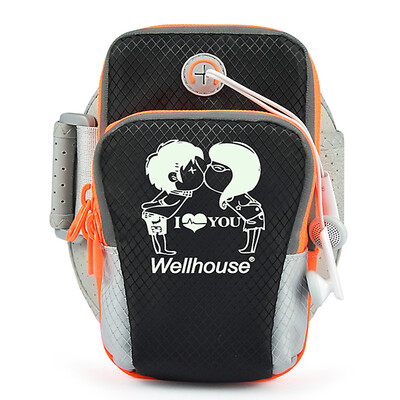 

WELLHOUSE mobile arm arm running music wristball sports men&women riding fitness night light couple models