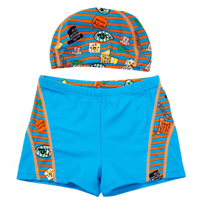 

Arctic cashmere baby baby baby swimsuit boy boy child angle hot spring swimming trousers with hat lake blue L