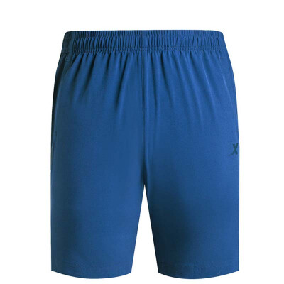 

[Jingdong Supermarket] Xtep (XTEP) men's pants breathable casual woven pants comfortable micro-bullet running shorts 883229679338 deep blue L