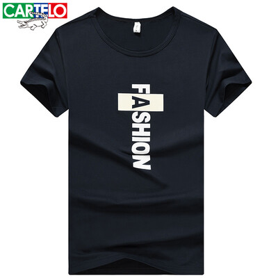 

Cartelo (Cartelo) с короткими рукавами футболки мужской Корейский бизнес случайный мужской круглый шею комфортно 17030KET20 серый 2XL