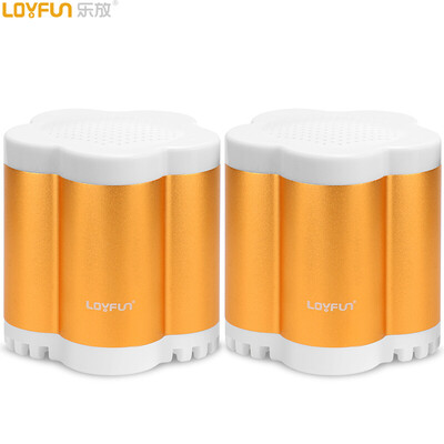 

Le поставил (LOYFUN) H2400 портативный мультимедийный мини-динамик стерео провод ноутбук настольный аудио (золото)