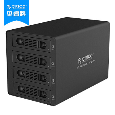 

ORICO 3549RUS3 3,5-дюймовый алюминиевый высокоскоростной usb3.0 дисковый массив четыре диска жесткий диск шкаф многодисковый рейд жесткий диск коробка наружная коробка черный