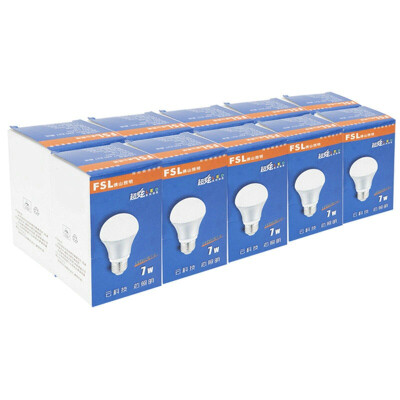 

Jingdong supermarket] Foshan lighting (FSL) LED bulb energy-saving bulb big mouth 7W warm white 3000K E27 Hyun silver 10 loaded