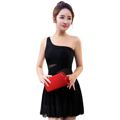 

Arctic velvet swimsuits female conservative small chest gather sexy sexy body skirt swimsuit clothes cover belly was thin angle Korea hot spring swimsuit