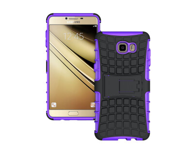 

Samsung C9 Case Gangxun Heavy Duty Armor Dual Layer Rugged Hybrid Hard Shockproof Case with Kickstand for Samsung C9 Cover (purple