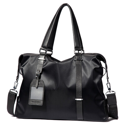 

BOSTANTEN BOSTANTEN men&39s handbag casual shoulder bag horizontal cross-section package fashion men&39s bag nylon cloth business briefcase B154913 pure black