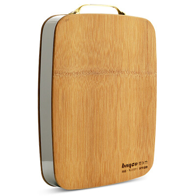 

BAYCO BAYCO whole bamboo cutting board stainless steel edging thickened entire bamboo cutting board chopping board 36 * 26 * 4cm chopping board BX4885
