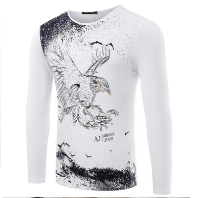 

New men's fashion Long sleeved T-shirt V collar Arman Menswear t-shirt