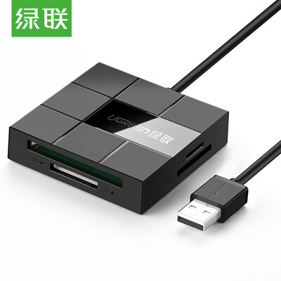 

Зеленый (UGREEN) USB2.0 многофункциональный кард-ридер поддерживает считывание карт памяти карт памяти TF / SD / CF / MS-карт 4-в-1 30766