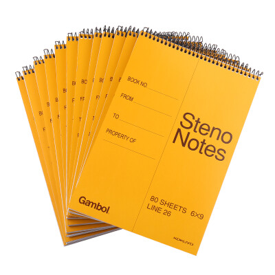 

KOKUYO WCN-SA6506X Serie Gambol Note Pad Spiral Binding with Flexible Cover (50 pages)--12 pack